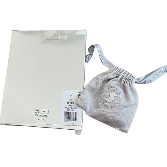 Swarovski x SKIMS V BODY CHAIN (Silver) open box - Picture 2 of 3